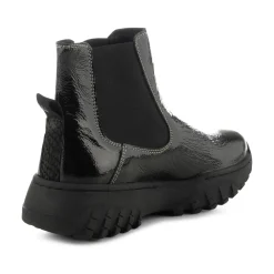 Women Woden Elena Patent - Black
