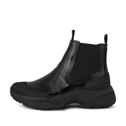 Women Woden Hega Patent Waterproof - Black