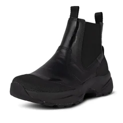Women Woden Hega Patent Waterproof - Black