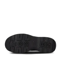 Women Woden Hega Patent Waterproof - Black