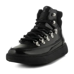 Women Woden Iris Full Patent - Black
