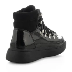 Women Woden Iris Full Patent - Black