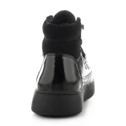 Women Woden Iris Full Patent - Black