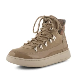 Women Woden Iris Snake Patent - Coffee Cream