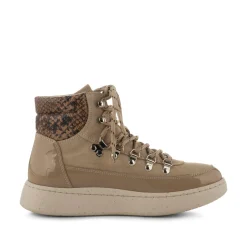 Women Woden Iris Snake Patent - Coffee Cream