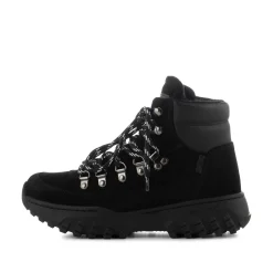 Women Woden Iris Track Suede - Black