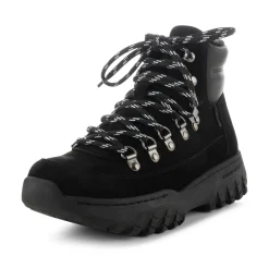 Women Woden Iris Track Suede - Black
