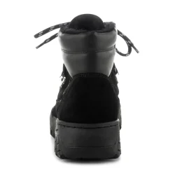Women Woden Iris Track Suede - Black