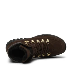 Women Woden Iris Track Suede - Chocolate
