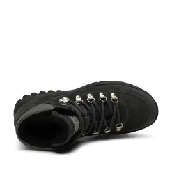 Women Woden Iris Track Suede - Dark Grey
