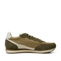 Woden Jansen Retro Sneaker Textile - Khaki