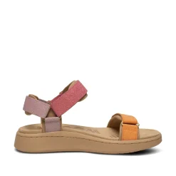 Women Woden Line Glitter - Orange Multi