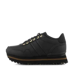 Women Woden Nora III Full Leather Plateau - Black