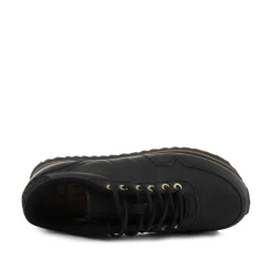 Women Woden Nora III Full Leather Plateau - Black