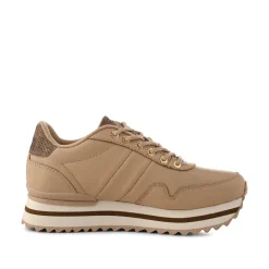 Women Woden Nora III Full Leather Plateau - Coffee Cream