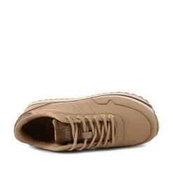 Women Woden Nora III Full Leather Plateau - Coffee Cream