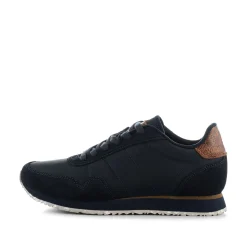 Women Woden Nora III Leather - Dark Navy