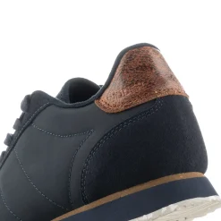 Women Woden Nora III Leather - Dark Navy