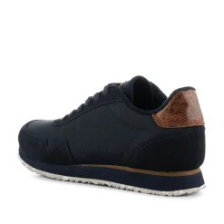 Women Woden Nora III Leather - Dark Navy