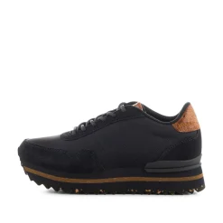 Women Woden Nora III Leather Plateau - Dark Navy