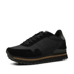 Women Woden Nora III Leather Plateau - Black
