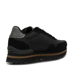 Women Woden Nora III Leather Plateau - Black