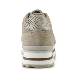 Women Woden Nora III Leather Plateau - Silver Mink