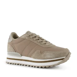 Women Woden Nora III Leather Plateau - Silver Mink