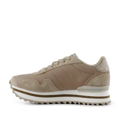 Women Woden Nora III Leather Plateau - Silver Mink