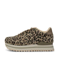 Women Woden Nora III Plateau Animal - Leopard