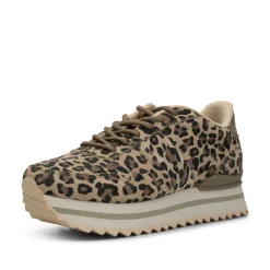 Women Woden Nora III Plateau Animal - Leopard