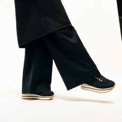 Women Woden Nora III Suede Plateau - Dark Navy