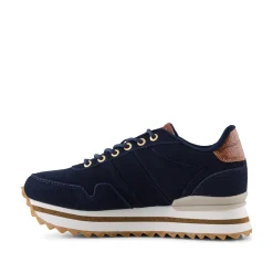 Women Woden Nora III Suede Plateau - Dark Navy