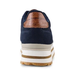 Women Woden Nora III Suede Plateau - Dark Navy