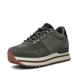 Women Woden Nora III Suede Plateau - Dark Grey