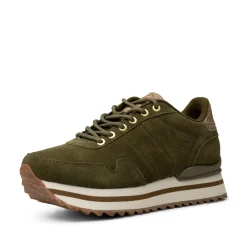 Women Woden Nora III Suede Plateau - Dark Olive