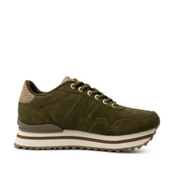 Women Woden Nora III Suede Plateau - Dark Olive