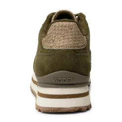 Women Woden Nora III Suede Plateau - Dark Olive