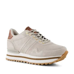 Women Woden Nora III Suede Plateau - Grey Feather