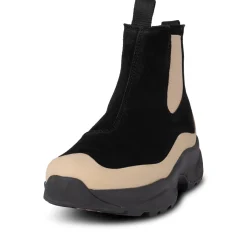 Women Woden Solveig Suede Waterproof - Black/Coffee Cream