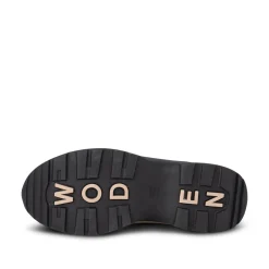 Women Woden Solveig Suede Waterproof - Black/Coffee Cream