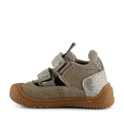 Kids Woden Tristan Sandal Pearl - Silver Mink