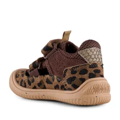 Kids Woden Tristan Sandal Print - Leopard