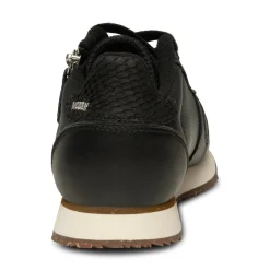 Women Woden Ydun Leather Zipper - Black