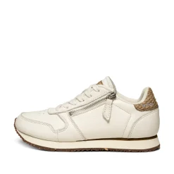 Women Woden Ydun Leather Zipper - Blanc De Blanc